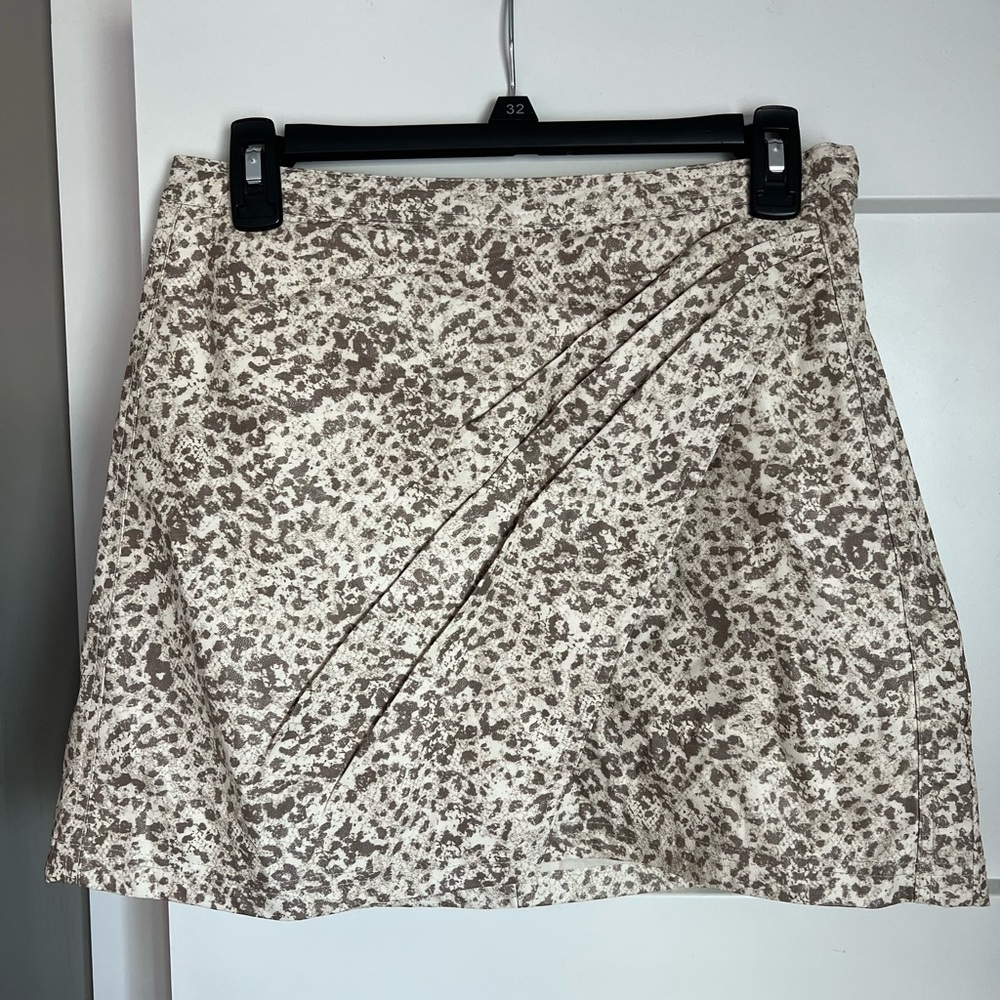 Free people leather mini skirt